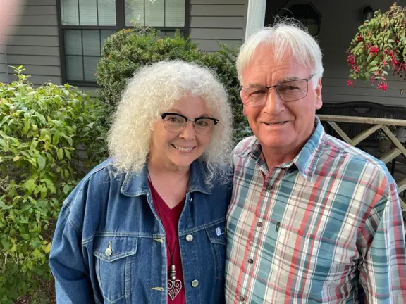 Donna Bates-Tarrant with her husband Jack