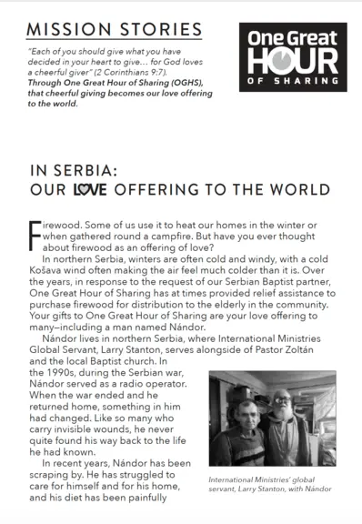 OGHS story serbia