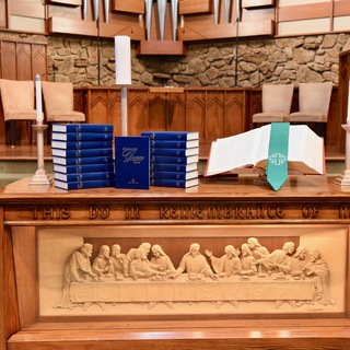 hymnal & table